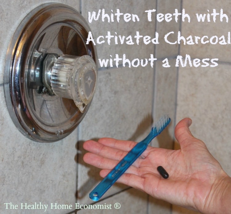 Whiten Teeth with Activated Charcoal without Making a Mess