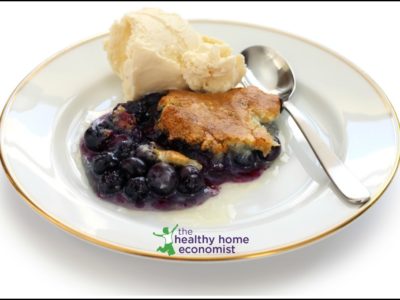 blueberry cobbler recipe, paleo blueberry cobbler