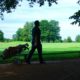 man playing golf on a pesticide ridden course