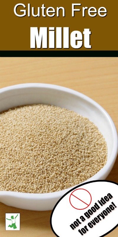 whole grain millet in a small bowl