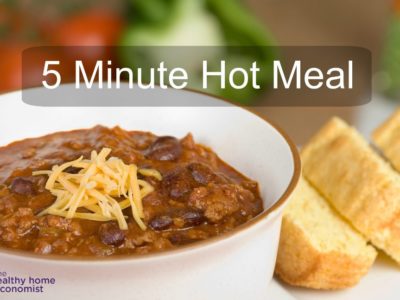 5 minute hot meal