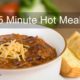5 minute hot meal