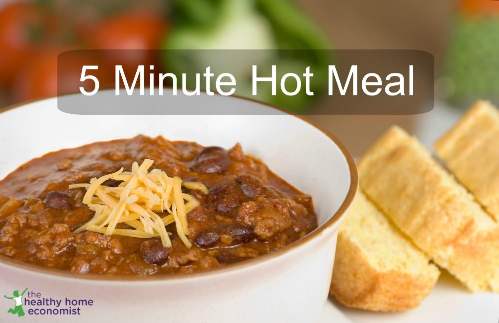 5 minute hot meal