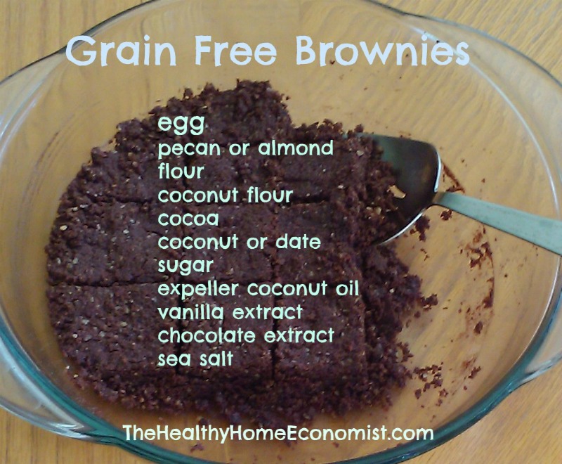 grain free brownies in bowl