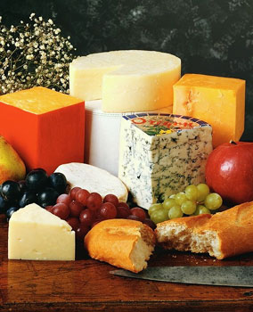 raw cheese selection