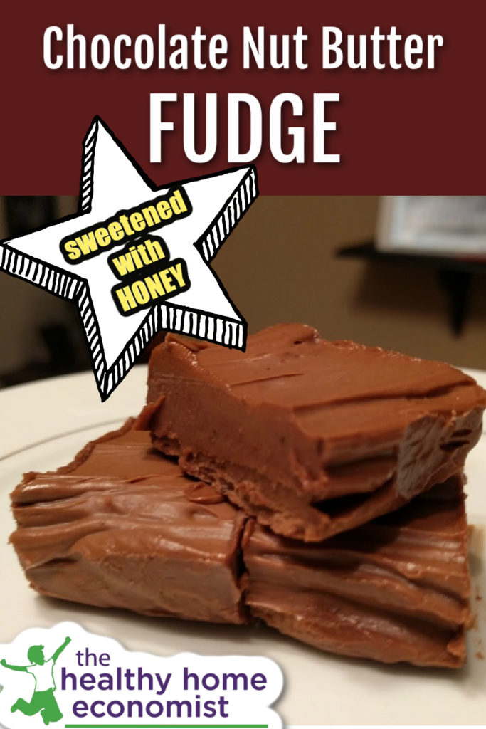 squares of chocolate butter fudge on a plate