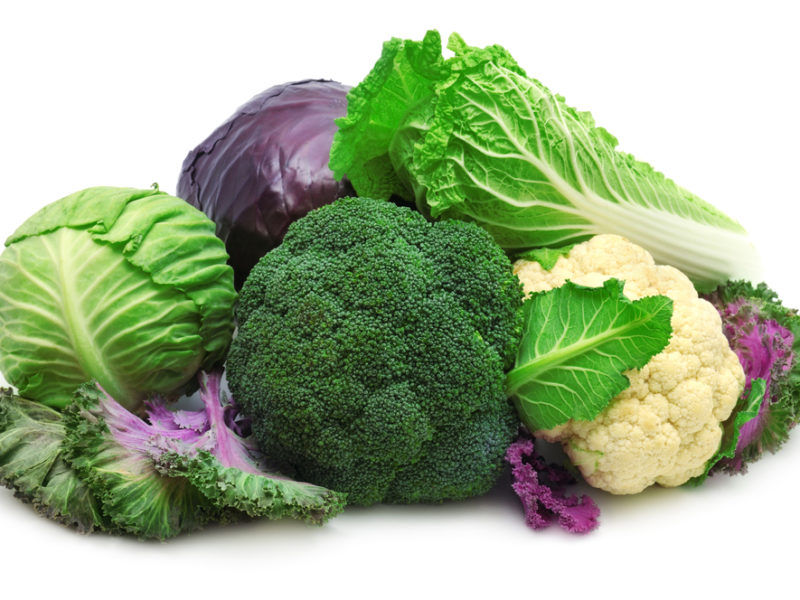 raw cruciferous vegetables on a table