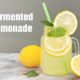 fermented lemonade in a glass