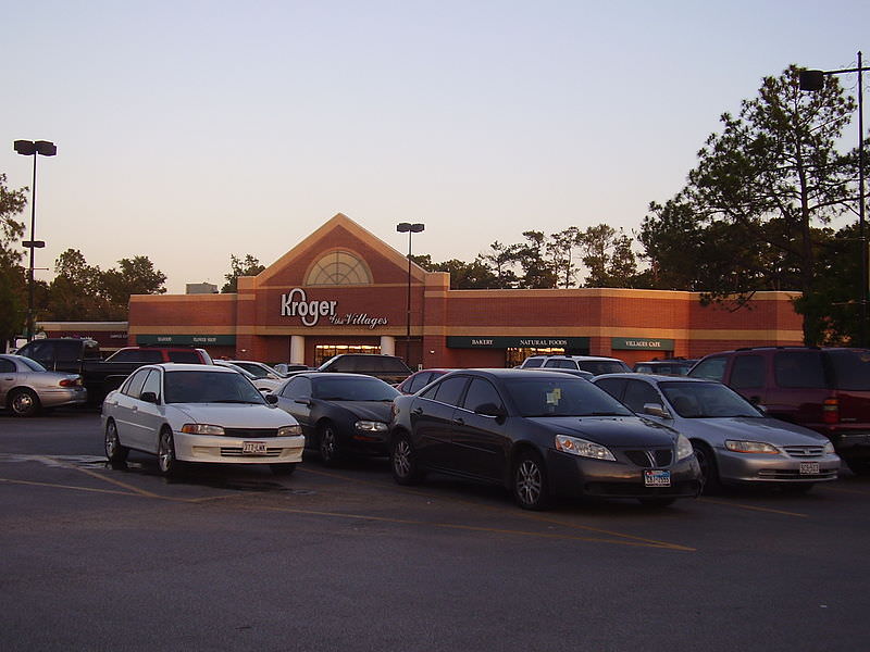 People shopping at Kroger supermarket