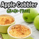 green bowls of paleo apple cobbler