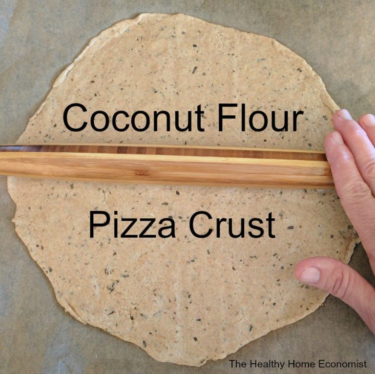 Coconut Flour Pizza Crust The Healthy Home Economist