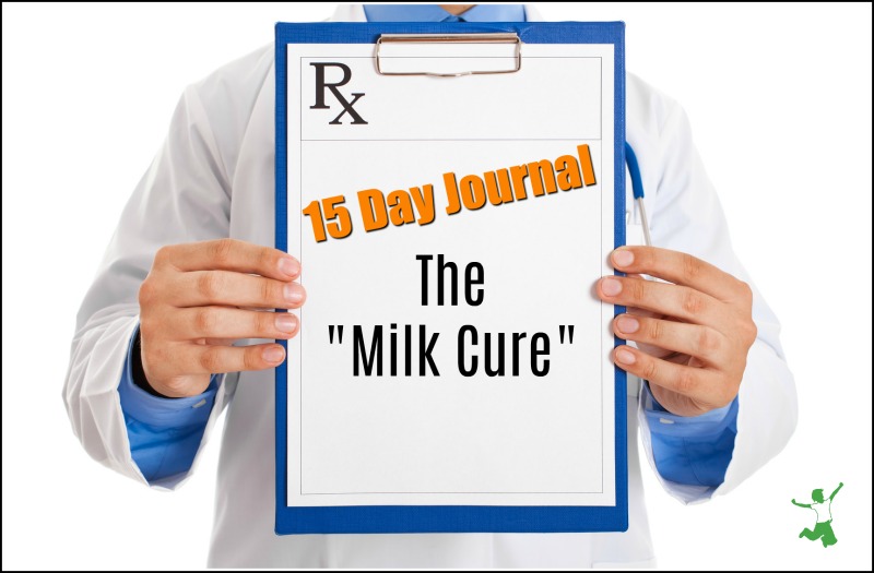 clipboard with a prescription for the milk cure