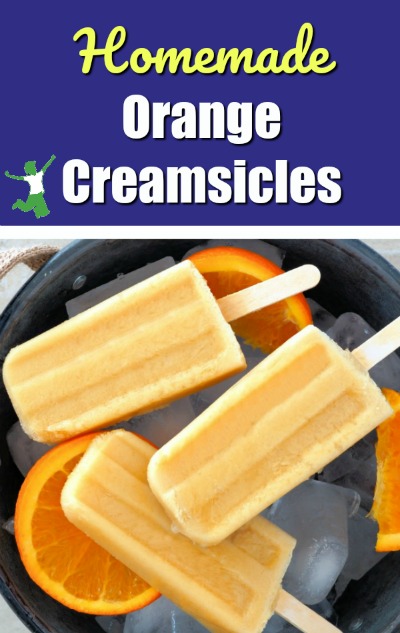 creamsicles in a bowl with sliced oranges