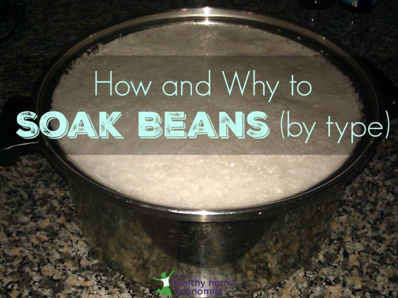 soaking beans with thick foam on top in a large stainless pot