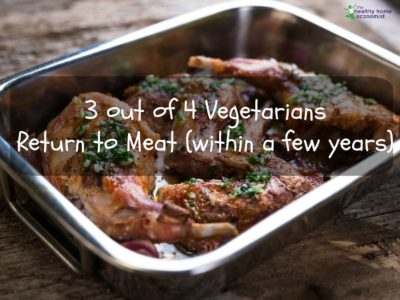most vegetarians eat meat again