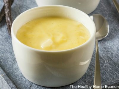 egg custard in a bowl