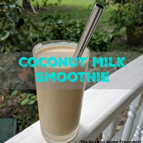 Nourishing Coconut Milk Smoothie Recipe Healthy Home Economist