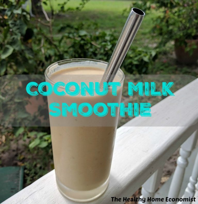 Nourishing Coconut Milk Smoothie Recipe Healthy Home Economist