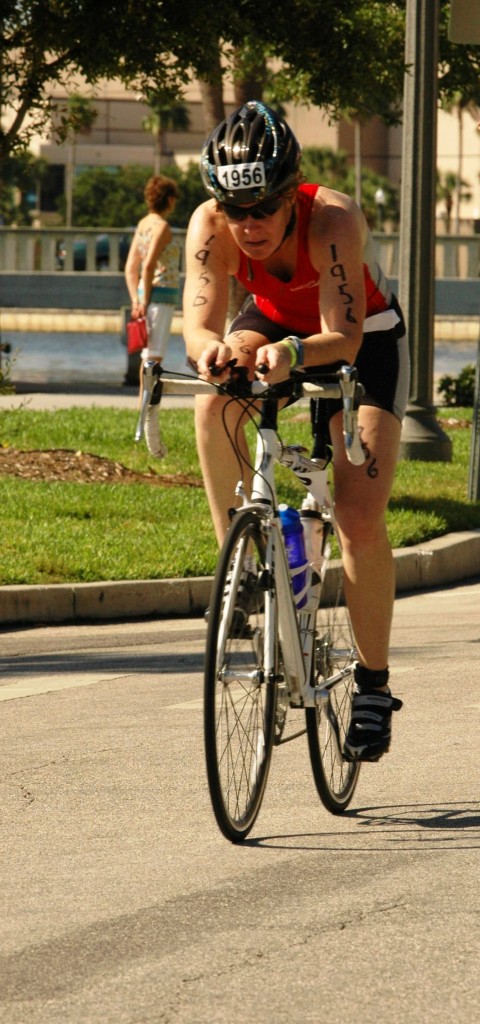 man on a bike for long distance endurance cardio