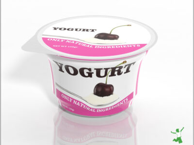 probioticially useless commercial yogurt in disposable container