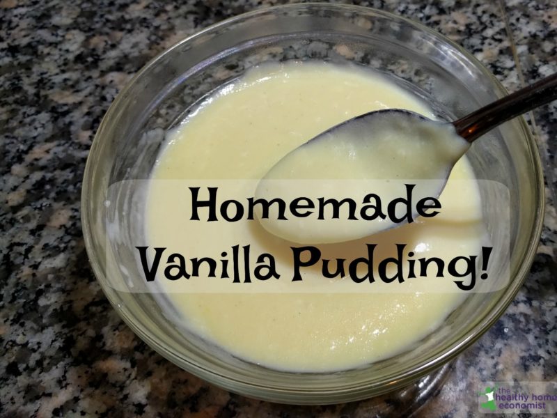 homemade vanilla pudding