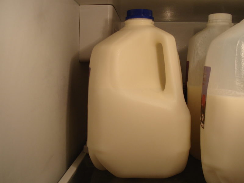 jug of milk for doing the milk cure