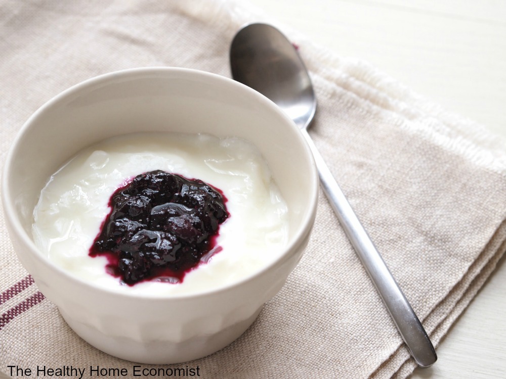 raw yogurt in a bowl