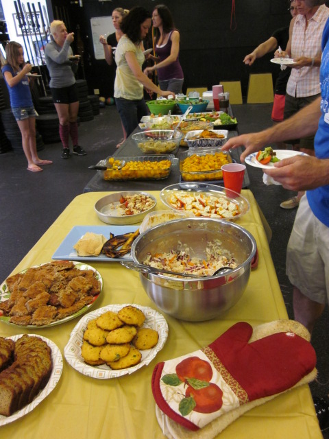 healthy traditional foods buffet for breaking a milk cure fast