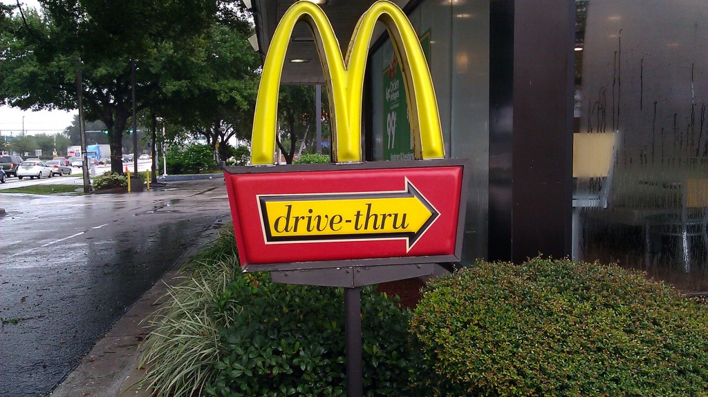 fast food sign