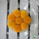 healthy cholesterol in egg yolks in glass bowl