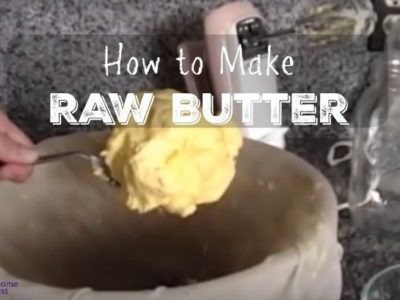 How to Make Raw Butter (+ VIDEO)