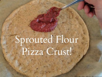 sprouted flour pizza crust