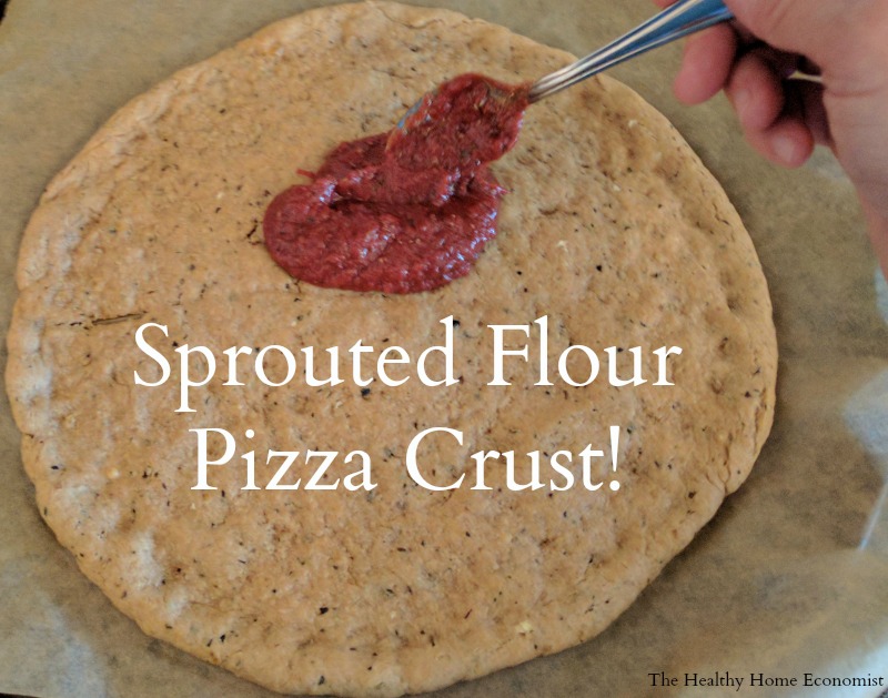 sprouted flour pizza crust