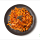 homemade sweet potato pasta on a platter