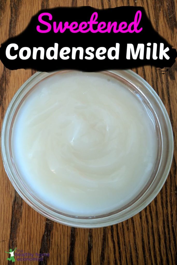 sweetened condensed milk recipe