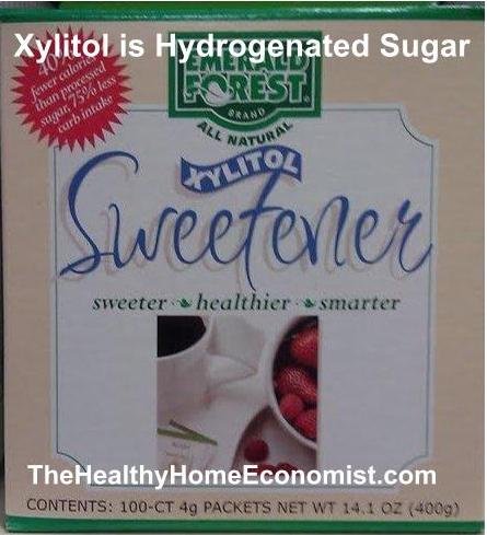 box of all natural xylitol