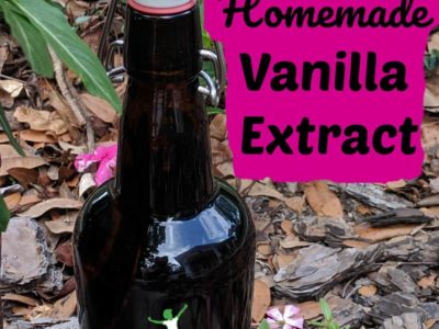 vanilla extract in a bottle