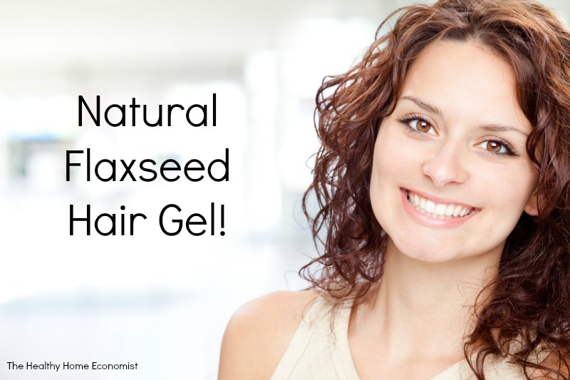 natural flaxseed hair gel on a woman with curly hair