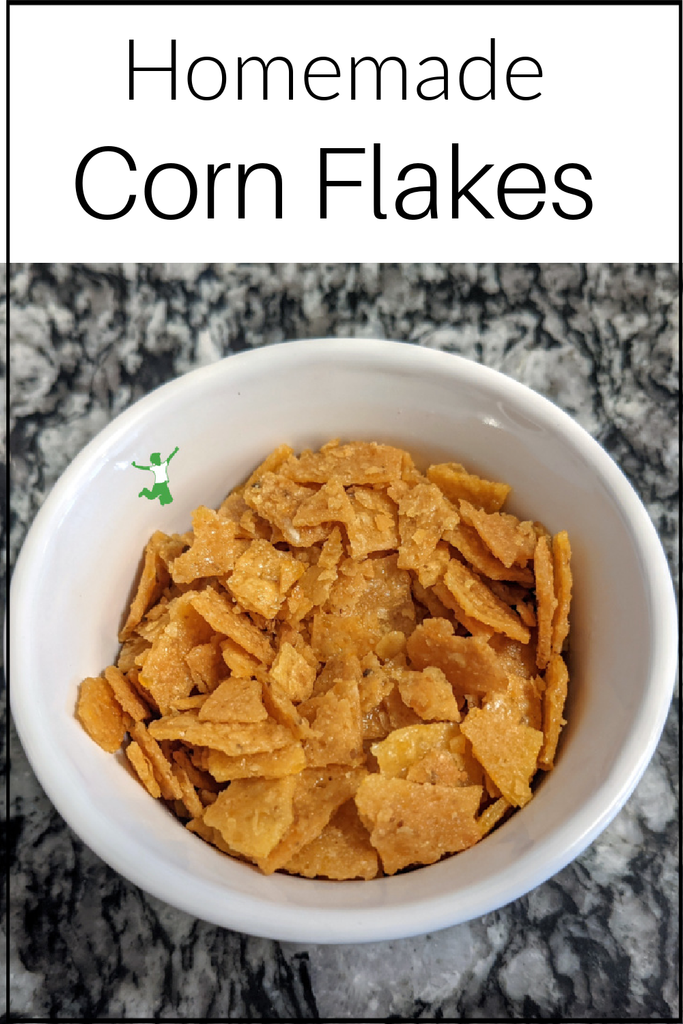 DIY corn flakes in a bowl
