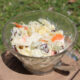 cultured coleslaw in glass bowl