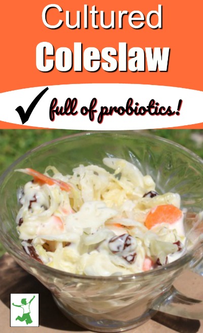 cultured coleslaw in a cup