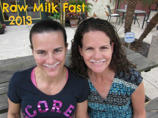 two women ready for a 3 day raw milk fast