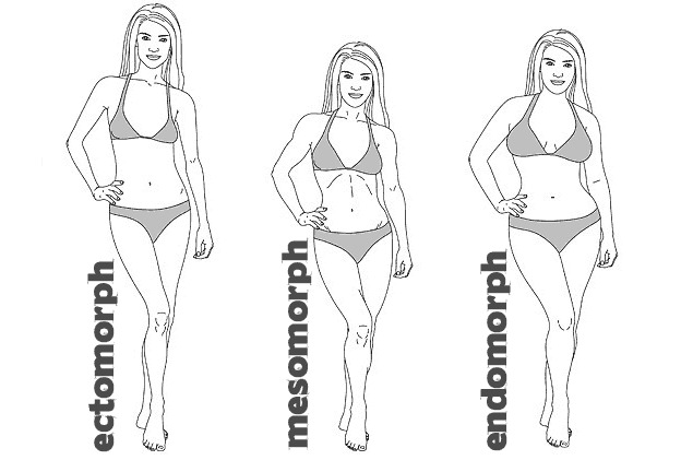 3 primary female body types in bathing suits