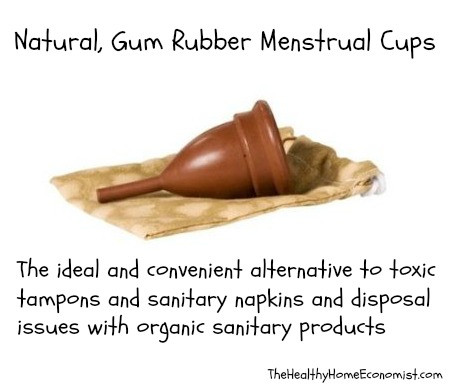 Safe, effective, convenient natural gum rubber menstrual cups
