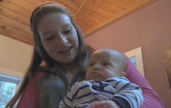 Baby thriving on homemade goat milk formula