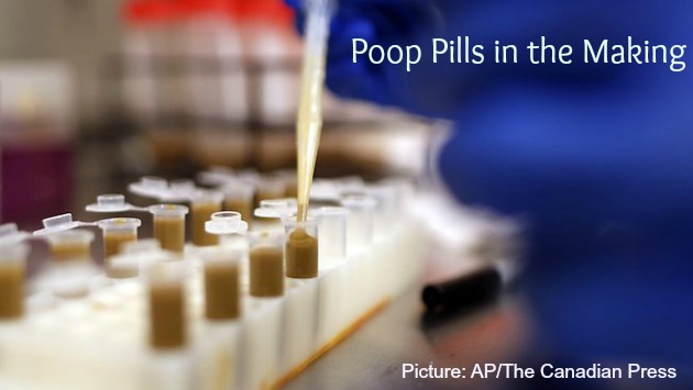 poop pills being made