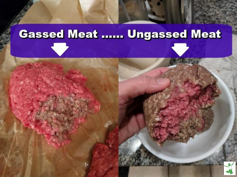 ungassed vs gassed meat