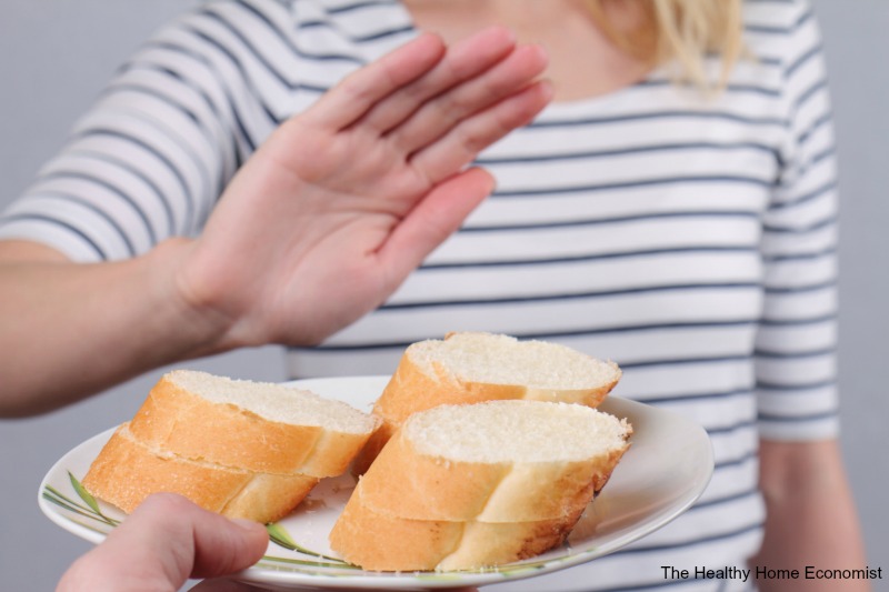 white processed bread on a platter that can cause food sensitivities