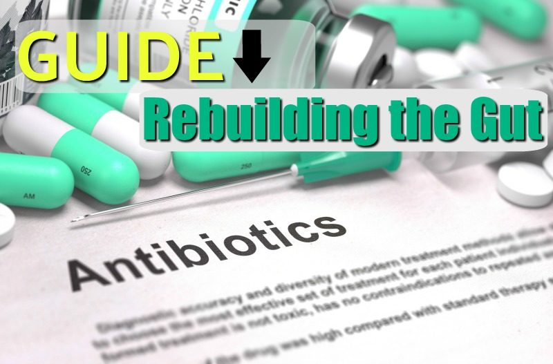 gut damaging antibiotics in a prescription bottle