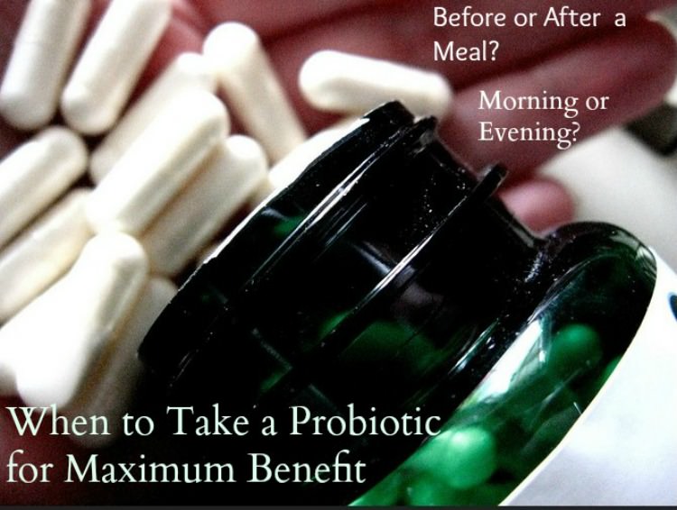 bottle of probiotics